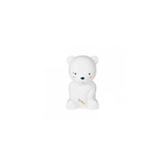 Linge de maison et décoration-Décoration-Veilleuse - KALOO - Ma veilleuse souple led ours l blanc - Rechargeable USB - 3 couleurs - Autonomie 6h