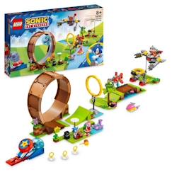Jouet-Jeux d'imagination-LEGO® Sonic the Hedgehog 76994 Sonic et le Défi du Looping de Green Hill Zone, Jouet pour Enfants avec 9 Personnages