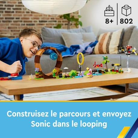 LEGO® Sonic the Hedgehog 76994 Sonic et le Défi du Looping de Green Hill Zone, Jouet pour Enfants avec 9 Personnages VERT 6 - vertbaudet enfant 