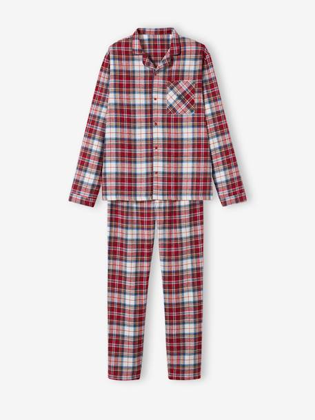 Pyjama flanelle adulte collection capsule 'Happy Family' carreaux rouge 4 - vertbaudet enfant 