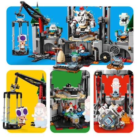LEGO® Super Mario 71423 Ensemble d’Extension Bataille au Château de Bowser Skelet, à Combiner avec Pack de Démarrage GRIS 4 - vertbaudet enfant 