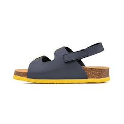 Chaussures-Chaussures garçon 23-38-Sandales-Sandale enfant SCHOLL TURTLE SYNTHETIC - Bleu marine, Jaune - Scratch