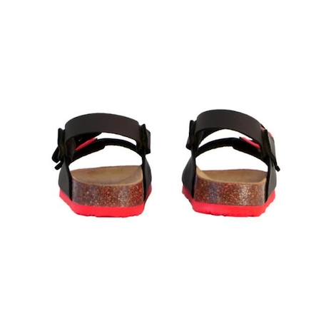 Sandale enfant SCHOLL TURTLE SYNTHETIC - Noir, Rouge - Tige synthétique - Boucles en métal - Confortable NOIR 3 - vertbaudet enfant 