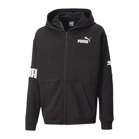 Garçon-Pull, gilet, sweat-Sweat-Veste Capuche Puma Juniors Power Fz Hoodie