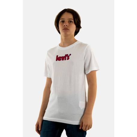 Tee shirt manches courtes levis short sleeve graphic 01 White BLANC 1 - vertbaudet enfant 