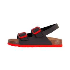 Chaussures-Chaussures garçon 23-38-Sandale enfant SCHOLL TURTLE SYNTHETIC - Noir, Rouge - Tige synthétique - Boucles en métal - Confortable