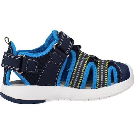 Sandales Enfant - GEOX - Multy - Scratch - Marine/Azur - Confort exceptionnel BLEU 4 - vertbaudet enfant 