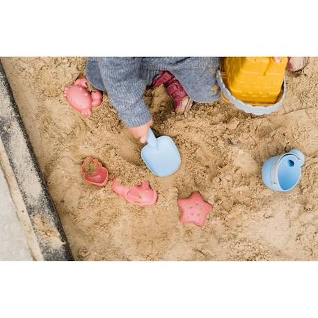 Kit de jouets de sable pour bébé - KINDSGUT - 6 pièces - Bleu pigeon - Mixte BLEU 4 - vertbaudet enfant 
