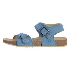 Chaussures-Sandales pour enfants Timberland Castle Island Blackstrap Bleu Med - Plate à Bride - Confortable et résistant