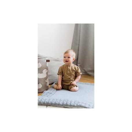 Tapis de parc gris - KINDSGUT - 100% coton - Pour bébé - 130 x 100 x 4 cm GRIS 2 - vertbaudet enfant 