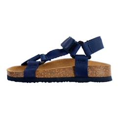 Chaussures-Chaussures garçon 23-38-Sandales enfant Scholl Monkey Bleu Marine - Scratch - Confortable