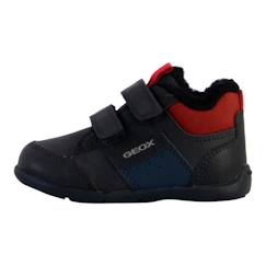 Chaussures-Chaussures fille 23-38-Basket Montante Enfant GEOX Elthan - Scratch - Marine/Rouge