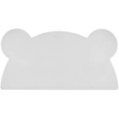 Linge de maison et décoration-Set de table en silicone en forme d'ours - KINDSGUT - Gris clair - Lavable et antidérapant