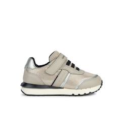Chaussures-Chaussures fille 23-38-Baskets enfant - GEOX - Fastics - Scratch - Synthétique - Rock/dk silver