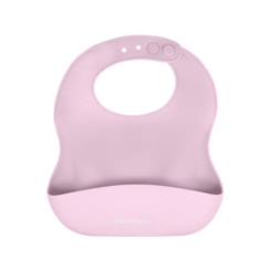 Bavoir bébé en silicone écologique - KINDSGUT - Rose pâle - Etanche et facilement lavable  - vertbaudet enfant