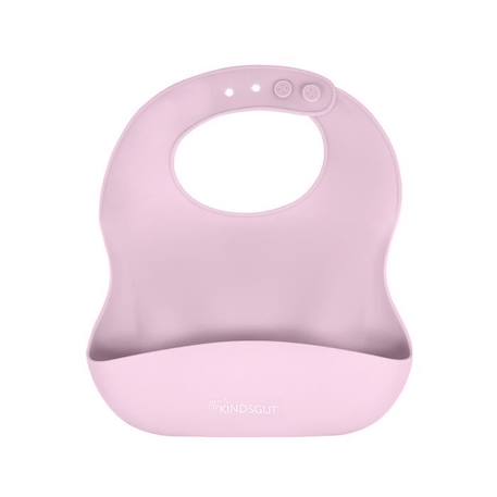 Bavoir bébé en silicone écologique - KINDSGUT - Rose pâle - Etanche et facilement lavable ROSE 1 - vertbaudet enfant 