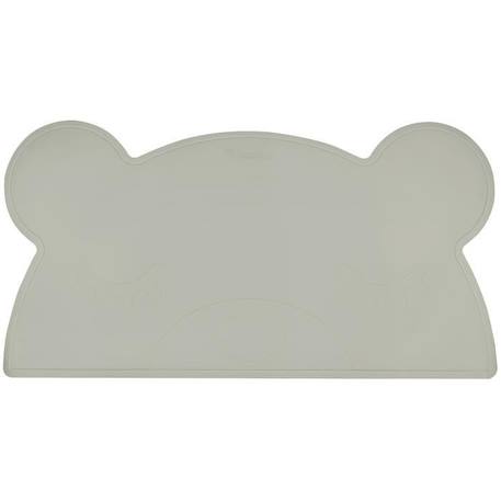Set de table en silicone en forme d'ours - KINDSGUT - gris foncé - lavable et antidérapant GRIS 1 - vertbaudet enfant 