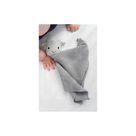 Tissu câlin hochet en coton - KINDSGUT - Gris - 35 x 5 x 40 cm - Pour bébé GRIS 3 - vertbaudet enfant 