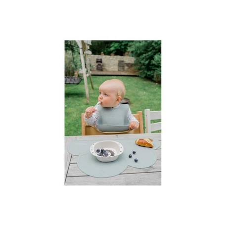 Bavoir bébé en silicone écologique - KINDSGUT - arrose vert d'eau - étanche et facilement lavable BLEU 1 - vertbaudet enfant 