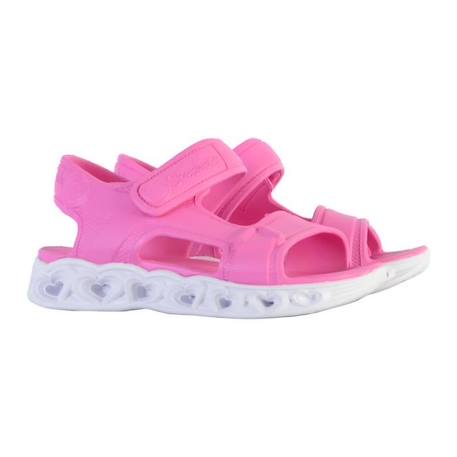 Sandales Skechers Enfant Lumineuses - Marque SKECHERS - Scratch - Rose ROSE 3 - vertbaudet enfant 