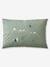 Parure housse de couette enfant et taie d'oreiller avec coton recyclé NOMAD vert imprimé 5 - vertbaudet enfant 