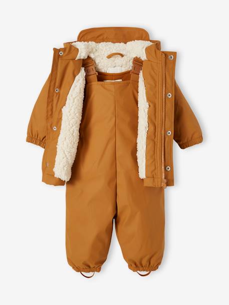 Manteau et pantalon de pluie bébé caramel 2 - vertbaudet enfant 
