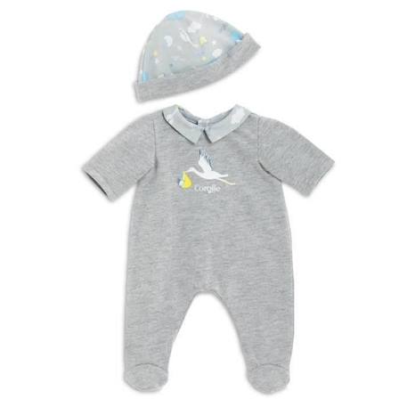Pyjama de naissance pour poupon 36cm COROLLE - Gris - dès 2 ans GRIS 1 - vertbaudet enfant 