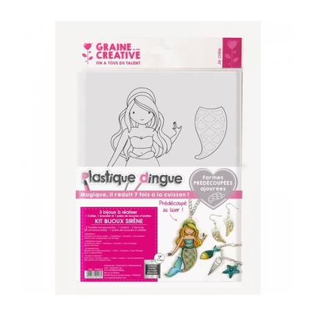 Kit Plastique dingue Bijoux - Sirènes BLANC 1 - vertbaudet enfant 