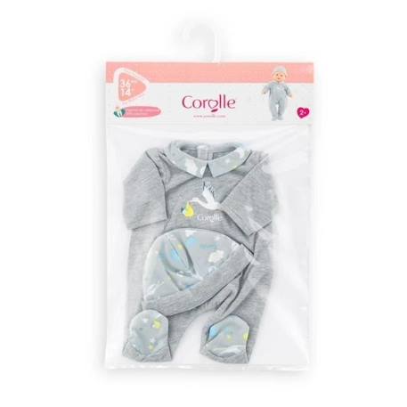 Pyjama de naissance pour poupon 36cm COROLLE - Gris - dès 2 ans GRIS 3 - vertbaudet enfant 