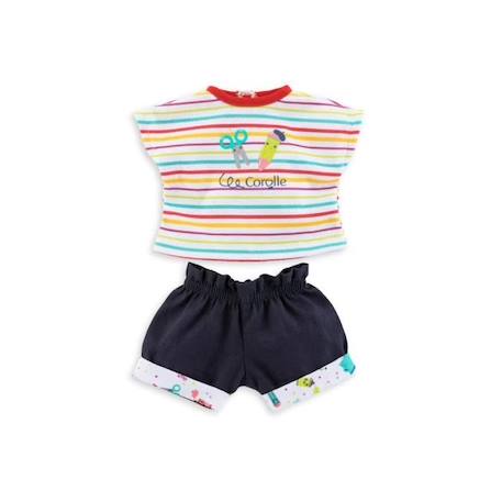 Vêtement pour poupée ma Corolle 36 cm : Short & T-shirt Petit Artiste Coloris Unique ROUGE 1 - vertbaudet enfant 