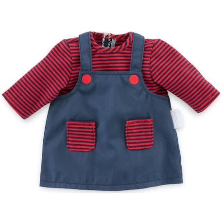 Robe Marinière COROLLE pour poupon 30 cm dès 18 mois - Bleu et rouge BLEU 1 - vertbaudet enfant 
