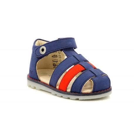 KICKERS Sandales Nonopi bleu Garçon BLEU 2 - vertbaudet enfant 