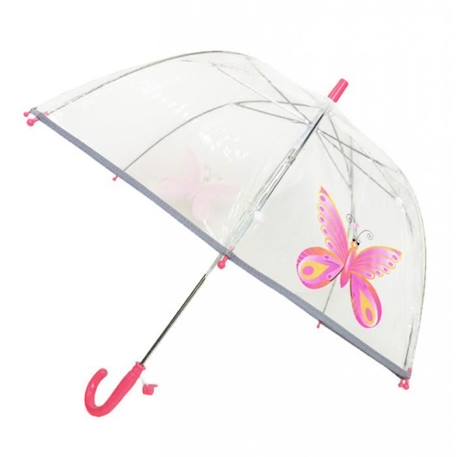 Parapluie enfant transparent - Papillon ROSE 1 - vertbaudet enfant 