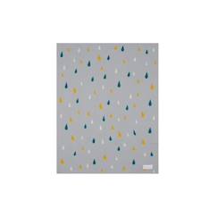 Linge de maison et décoration-Couverture goutte de pluie bébé ultra-douce 100% coton - KINDSGUT - 80 x 100 cm - Gris clair - Uni