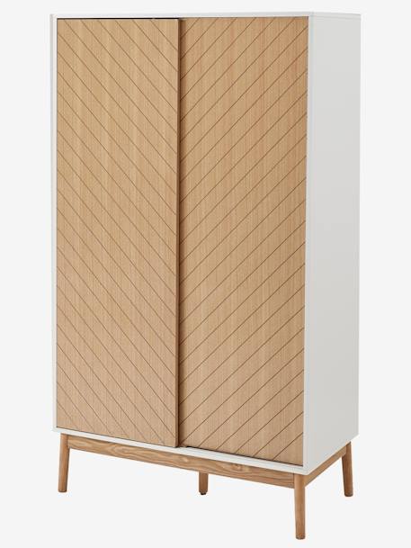 Armoire 2 portes chevrons bois 1 - vertbaudet enfant 