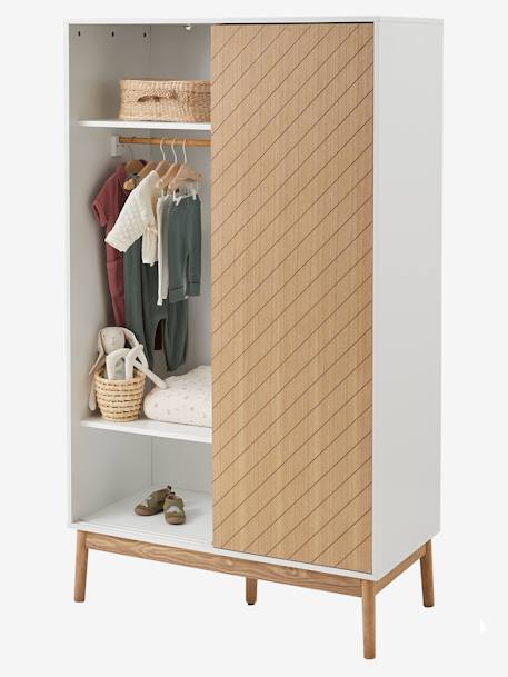 Armoire 2 portes chevrons bois 2 - vertbaudet enfant 