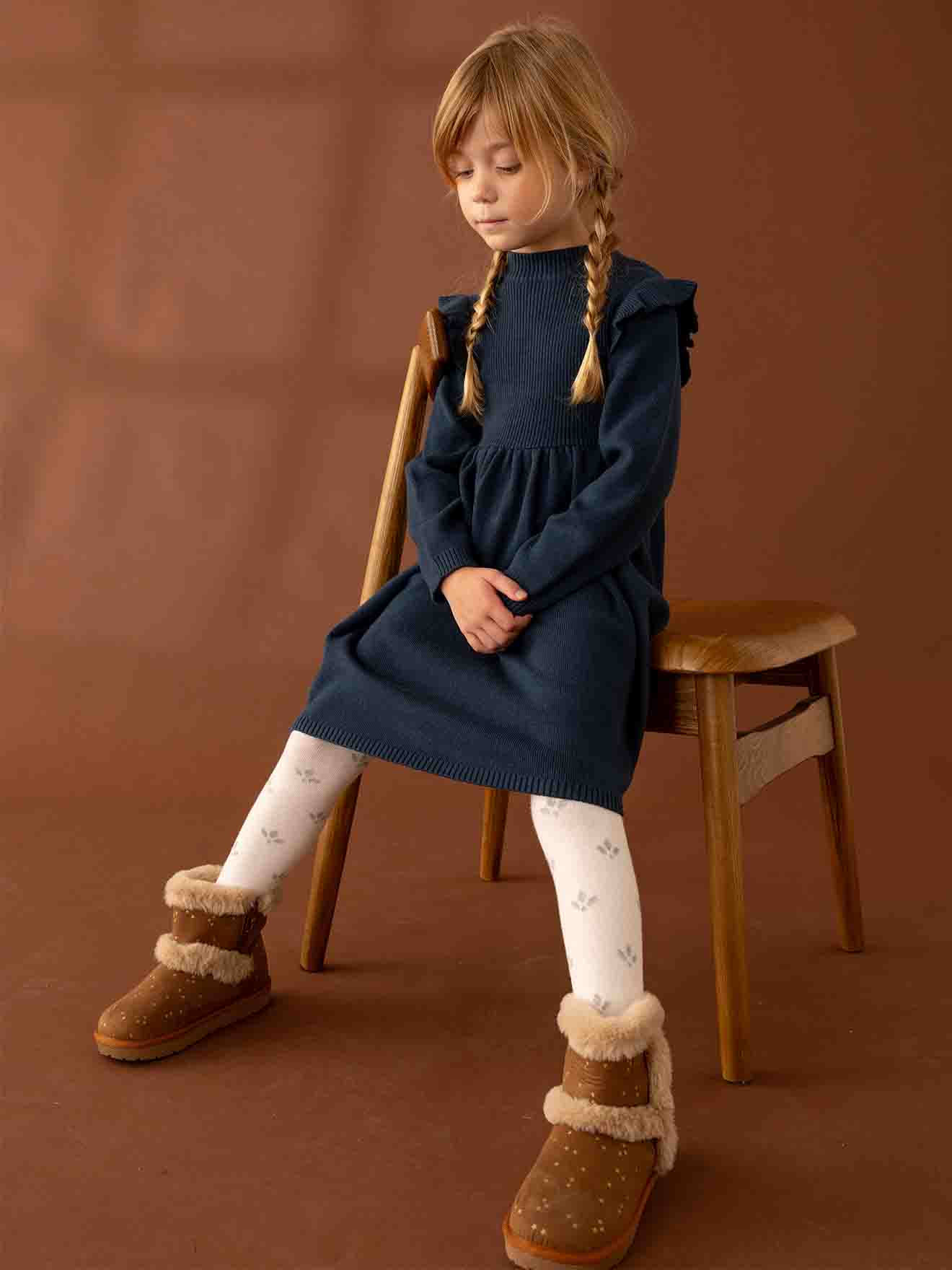 Lot De 2 Paires De Collants Bébé Fille VERTBAUDET - Motif Jacquard Cœurs Et Rayures - Maille Douce Coton - Taille élastique