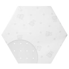 Chambre et rangement-Literie-ROBA "Air" Matelas Parc Bébé "safe asleep®" Hexagonal - 112 x 97 cm - avec Housse Jacquard