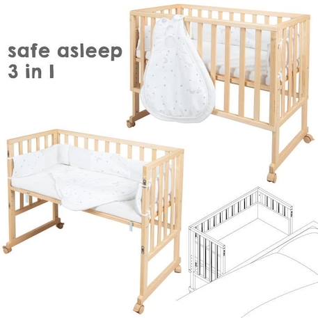 Lit cododo ROBA Safe Asleep 3 en 1 Sternenzauber - Naturel BEIGE 3 - vertbaudet enfant 