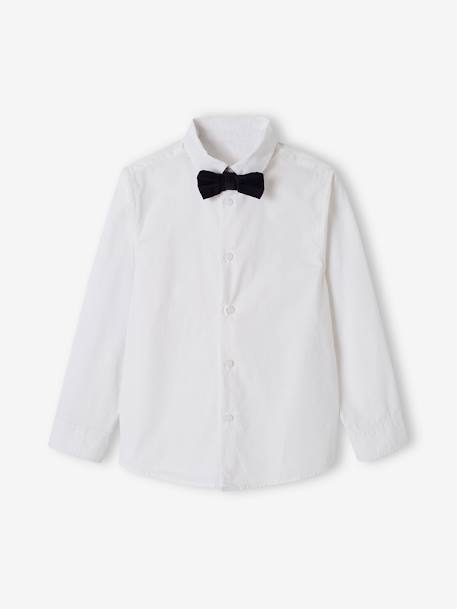 Chemise Habillée Enfant LOLANTA - Manches Longues Oxford - Avec Nœud Papillon - 2-13 Ans
