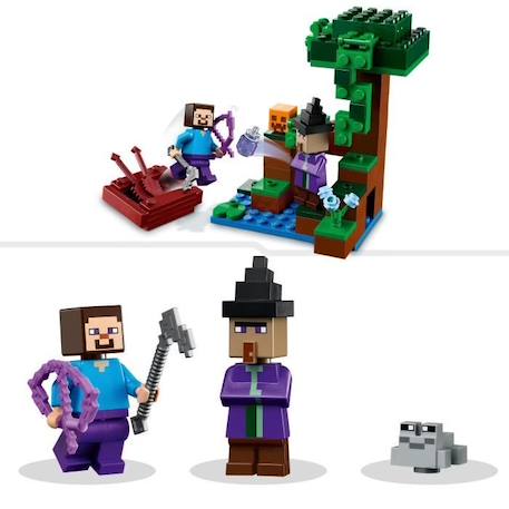 LEGO® Minecraft 21248 La Ferme Citrouille, Jouet de Maison avec Figurines Steve et Sorcière ORANGE 4 - vertbaudet enfant 