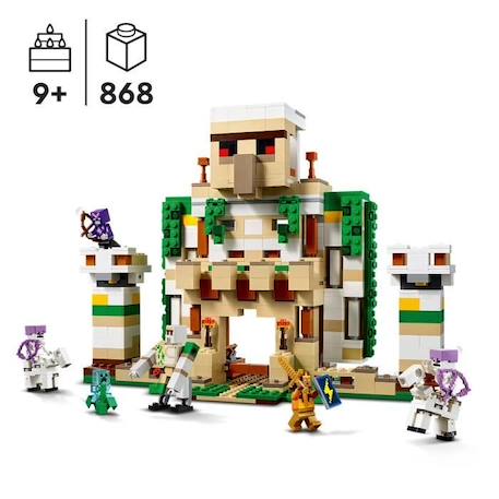 LEGO® Minecraft 21250 La Forteresse du Golem de Fer, Jouet Château qui se Transforme en Grande Figurine ORANGE 2 - vertbaudet enfant 
