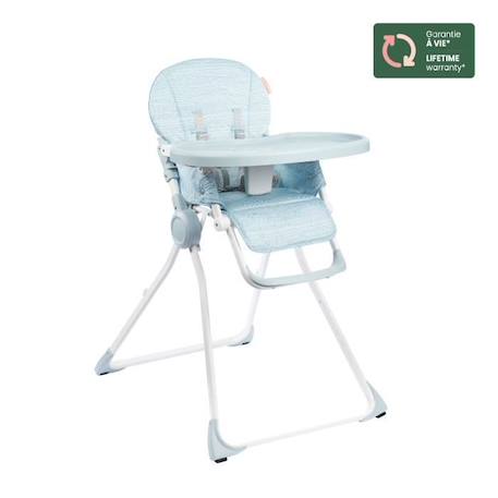 Badabulle Chaise haute pour bébé ultra compacte et légère - Dossier et tablette ajustables, Dès 6 mois BLEU 1 - vertbaudet enfant 