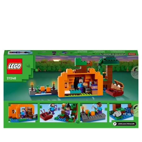 LEGO® Minecraft 21248 La Ferme Citrouille, Jouet de Maison avec Figurines Steve et Sorcière ORANGE 6 - vertbaudet enfant 