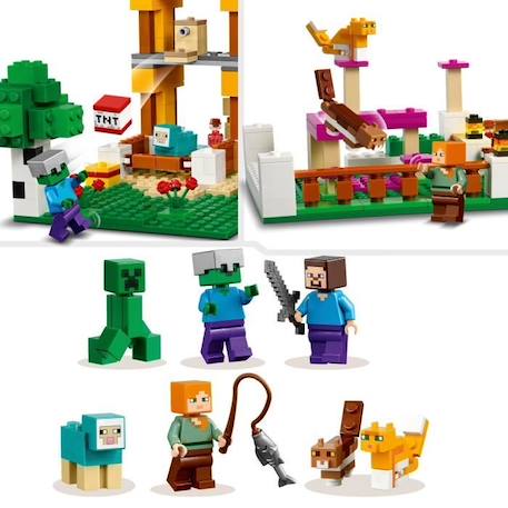 LEGO® Minecraft 21249 La Boîte de Construction 4.0, Jouets 2-en-1 avec Figurines Steve, Creeper et Zombie VERT 4 - vertbaudet enfant 