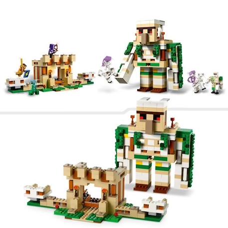 LEGO® Minecraft 21250 La Forteresse du Golem de Fer, Jouet Château qui se Transforme en Grande Figurine ORANGE 3 - vertbaudet enfant 