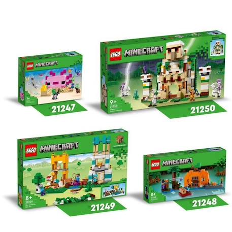 LEGO® Minecraft 21249 La Boîte de Construction 4.0, Jouets 2-en-1 avec Figurines Steve, Creeper et Zombie VERT 5 - vertbaudet enfant 