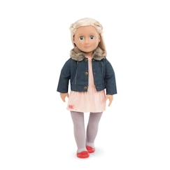 Jouet-Tenue pour poupée Our Generation - Buki - Veste en jean et robe - Rose et beige - A partir de 10 ans