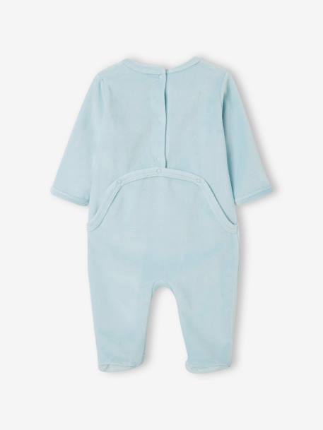 Lot de 2 dors-bien bébé en velours BASICS bleu nuit 4 - vertbaudet enfant 