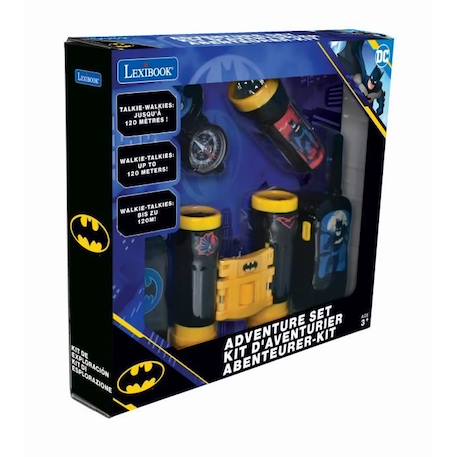 Kit d'aventurier Batman - LEXIBOOK - Talkie-Walkies portée 120m, jumelles et boussole NOIR 2 - vertbaudet enfant 